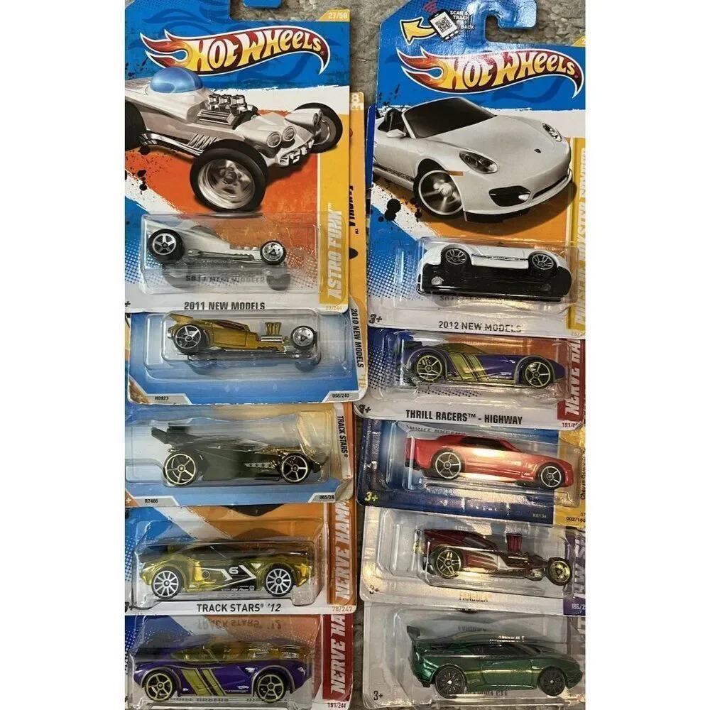 Hot Wheels Lot of 10 Thrill Racers Lotus Evora Fangula Camaro Draft King New